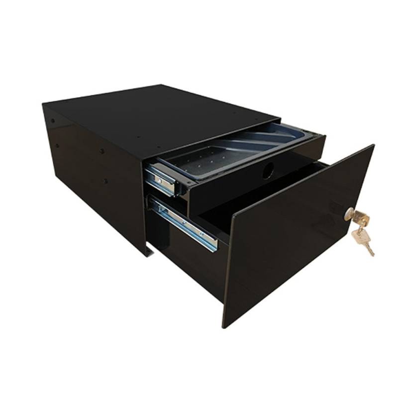 Unterbauschublade Schreibtisch Schublade Duo - zwei Auszüge - B 27,9 x 35,3 x H 16,2 cm - auf Rechnung kaufen von Büromöbel Plus