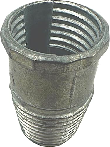 Bürstenfabrik - MADE IN GERMANY MAAJ STIELGEWINDE Ø 24 mm METALL GEWINDE ERSATZTEIL FÜR BESENSTIELE ERSATZTEIL ADAPTER INNENGEWINDE & AUSSENGEWINDE von Bürstenfabrik - MADE IN GERMANY