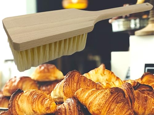 MAAJ BROTSTREICHER 41cm maxi BRÄUNWISCH BÄCKERBESEN HOLZ + NATURBORSTEN SEHR WEICHE BORSTEN - MADE IN GERMANY von Bürstenfabrik - MADE IN GERMANY