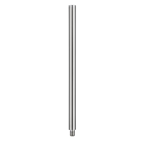 Bürstenking WC Bürstengriff aus mattem Edelstahl, edler Ersatz-Toilettenbürstengriff, passend für Verschiedene WC-Garnituren, mit M12-Außengewinde, ca. 280 mm lang von Bürstenking