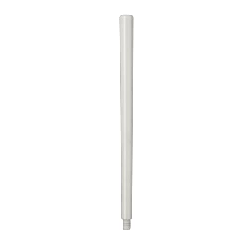 Bürstenking WC Bürstengriff aus weißem Kunststoff, Ersatz-Toilettenbürstengriff, passend für Verschiedene WC-Garnituren, mit M12 Außengewinde, ca. 280 mm lang von Bürstenking
