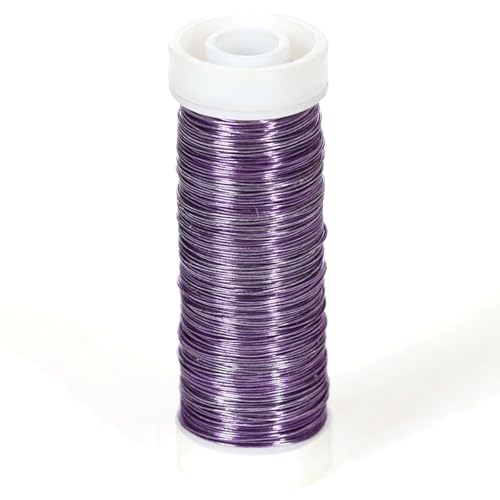 Bütic Draht - Bindedraht - Wickeldraht - Basteldraht 0,50mm Ø - 50m, Farbe:Lavendel von Bütic GmbH
