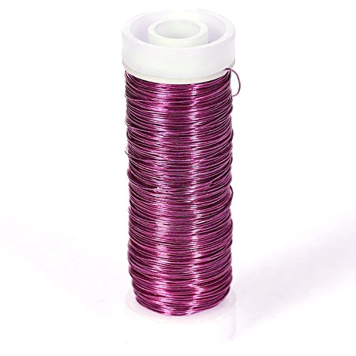 Bütic Draht - Bindedraht - Wickeldraht - Basteldraht 0,50mm Ø - 50m, Farbe:Pink von Bütic GmbH