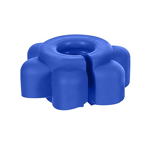 Bütic Flaschenöffner Blume Öffnungshilfe - Blumenförmige Aufschraubhilfe aus weichem, griffigen und nicht rutschendem Kunststoff, Farbe:Blau, Anzahl:25 Stück von Bütic GmbH