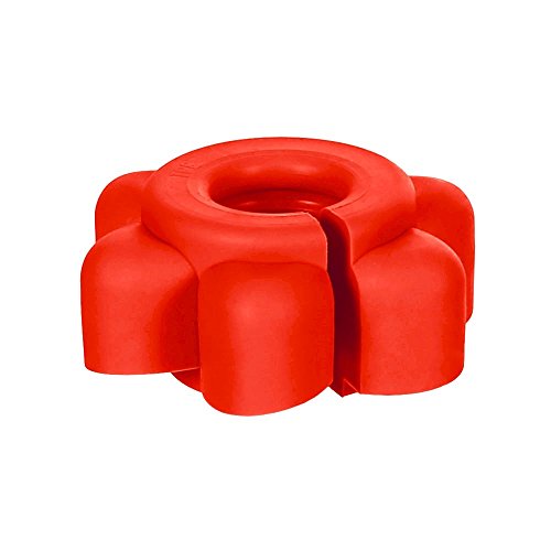 Bütic Flaschenöffner Blume Öffnungshilfe - Blumenförmige Aufschraubhilfe aus weichem, griffigen und nicht rutschendem Kunststoff, Farbe:Leuchthellrot, Anzahl:1 Stück von Bütic GmbH