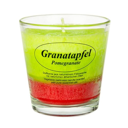 Bütic GmbH 3-farbige Stearin Duftkerzen im Glas, Duft:Granatapfel Bütic GmbH 3-farbige Stearin Duftkerzen im Glas, Duft:Granatapfel von Bütic GmbH