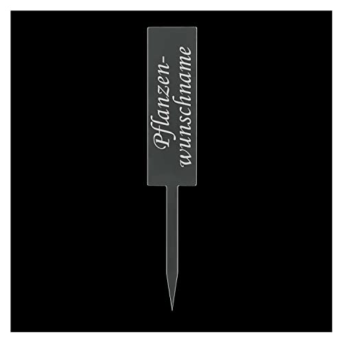 Bütic GmbH Acrylglas Pflanzschilder Stab farblos - Gartenstecker, Kräuter-Stab, Pflanzenstecker - Auswahl + Wunschname, Pflanzenname:Estragon von Bütic GmbH