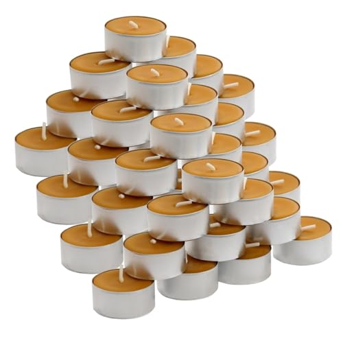 Bütic GmbH Bienenwachs Teelichter Ø 38mm in Aluhülle - Naturreine Bienenwachskerzen aus 100% reinem Bienenwachs mit dem typischen Bienenwachsduft, Größe:40er Set Bütic GmbH Bienenwachs Teelichter Ø 38mm in Aluhülle - Naturreine Bienenwachskerzen aus 100% reinem Bienenwachs mit dem typischen Bienenwachsduft, Größe:40er Set von Bütic GmbH