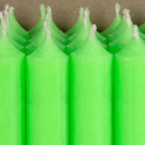 Bütic GmbH Neon Stabkerzen durchgefärbt 180mm x Ø 22mm - Kerzen hochgereinigt, Brenndauer 8h, geruchsneutral, rußarm mit rückstandsfreiem Abbrand, Farbe:Neon Grün, Set mit:25 Stück Bütic GmbH Neon Stabkerzen durchgefärbt 180mm x Ø 22mm - Kerzen hochgereinigt, Brenndauer 8h, geruchsneutral, rußarm mit rückstandsfreiem Abbrand, Farbe:Neon Grün, Set mit:25 Stück von Bütic GmbH