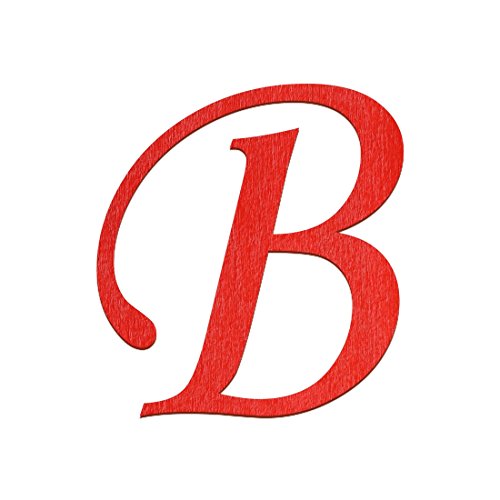 Bütic GmbH Sperrholz Buchstaben Rot - MT5-20 - Wunschtext/Schriftzug mit Größenauswahl, Größe:20cm, Buchstaben:großes B von Bütic GmbH