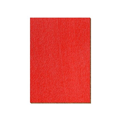 Farbige Holz Zuschnitte DIN A Format - Deko Zuschnitte Größenauswahl, Farbe:Rot, Größe:DIN A4 von Bütic GmbH