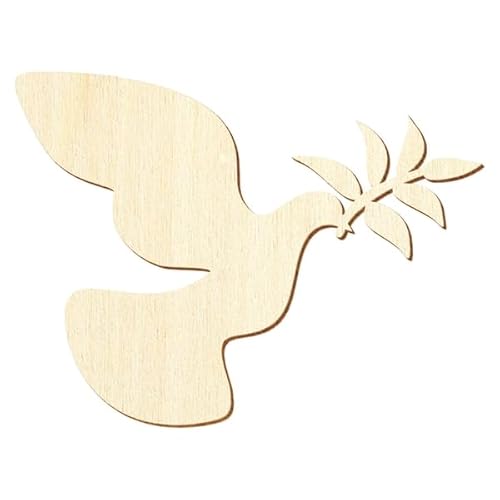 Holz Friedenstaube - Deko Basteln 5-50cm, Größe:5cm, Pack mit:1 Stück von Bütic GmbH
