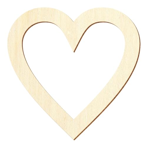 Holz Herz Rahmen - Deko Basteln 5-50cm, Größe:9cm, Pack mit:1 Stück von Bütic GmbH