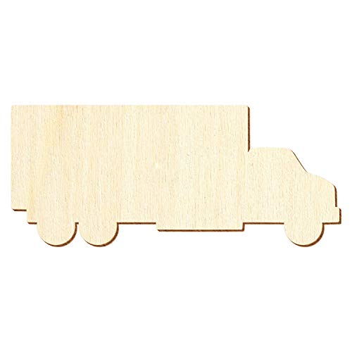 Holz LKW - Deko Basteln 3-50cm, Pack mit:50 Stück, Größe:12cm von Bütic GmbH