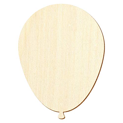 Holz Luftballon - Deko Basteln 3-50cm, Pack mit:25 Stück, Größe:3cm von Bütic GmbH