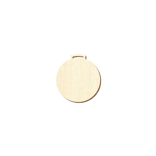 Holz Medaille rund - Deko Basteln 3-20cm, Durchmesser:Ø 6cm, Pack mit:100 Stück von Bütic GmbH