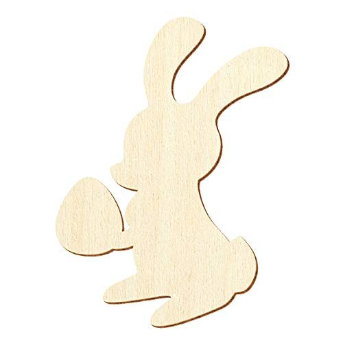 Holz Osterhase Hase Hoppel - 3-50cm Streudeko Basteln Deko Wanddeko, Größe:5cm, Pack mit:100 Stück von Bütic GmbH