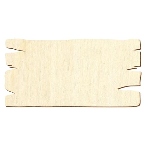 Holz Schild in Holzbrettoptik - 5x2,5cm bis 50x25cm Basteln Deko, Pack mit:1 Stück, Höhe x Breite:26x13cm von Bütic GmbH
