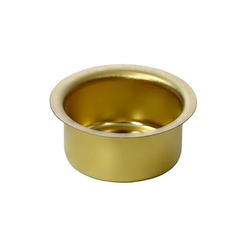 Kerzenhalter Messing 10-22mm - Tüllen und Tropfenfänger messing - einzeln oder als Set für 10mm, 12mm, 14mm, 17mm, 20mm und 22mm Kerzen, Größe:10mm Tülle Puppenkerzen, Anzahl:10 Stück von Bütic GmbH