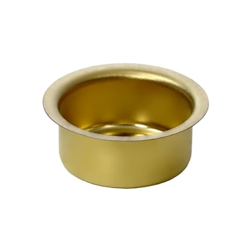 Kerzenhalter Messing 10-22mm - Tüllen und Tropfenfänger messing - einzeln oder als Set für 10mm, 12mm, 14mm, 17mm, 20mm und 22mm Kerzen, Größe:14mm Tülle Pyramidenkerzen, Anzahl:4 Stück von Bütic GmbH