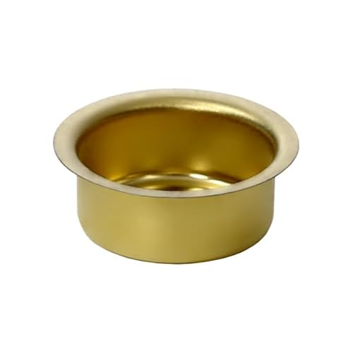 Kerzenhalter Messing 10-22mm - Tüllen und Tropfenfänger messing - einzeln oder als Set für 10mm, 12mm, 14mm, 17mm, 20mm und 22mm Kerzen, Größe:17mm Tülle gr, Pyramidenkerzen, Anzahl:25 Stück von Bütic GmbH