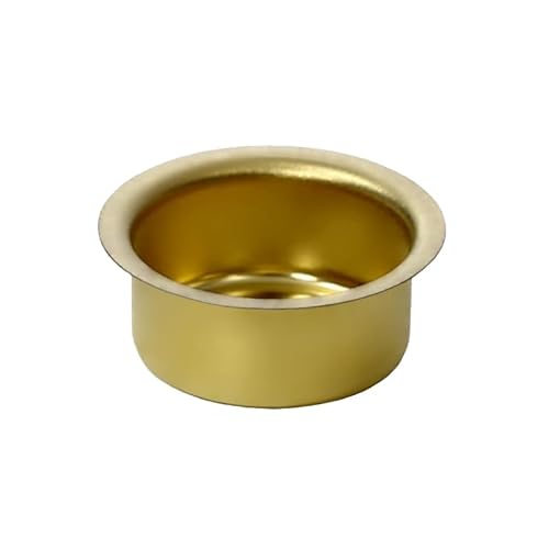 Kerzenhalter Messing 10-22mm - Tüllen und Tropfenfänger messing - einzeln oder als Set für 10mm, 12mm, 14mm, 17mm, 20mm und 22mm Kerzen, Größe:12mm Tülle Geburtstagskerzen, Anzahl:10 Stück von Bütic GmbH