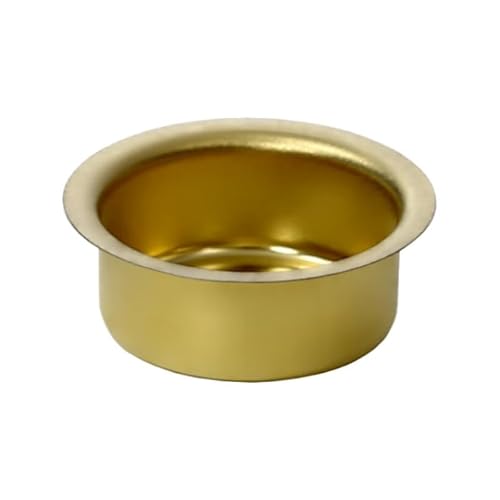 Kerzenhalter Messing 10-22mm - Tüllen und Tropfenfänger messing - einzeln oder als Set für 10mm, 12mm, 14mm, 17mm, 20mm und 22mm Kerzen, Größe:22mm Tülle Adventskerzen, Anzahl:50 Stück von Bütic GmbH