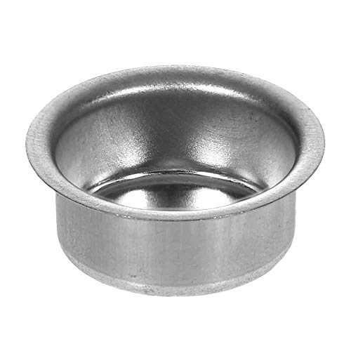 Kerzenhalter Silber 22mm - Tülle für Kerzen Stabkerzen - Ideal für Stimmungslichter, Windlichter, Kerzenständer., Größe:Tülle 4er Set von Bütic GmbH