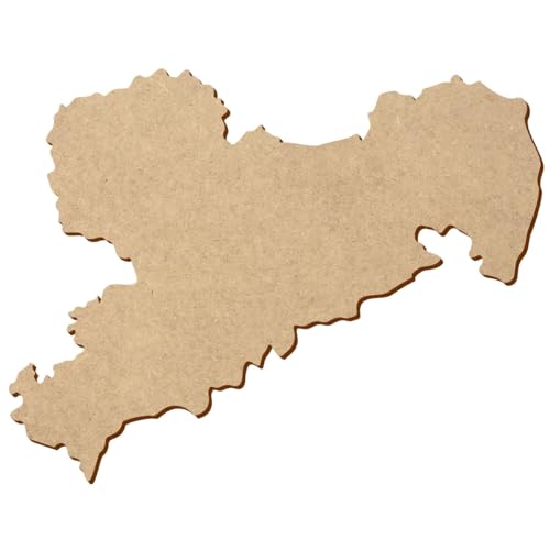MDF Zuschnitt Sachsen - 5-50cm Breite, einzeln oder im Set mit 10, 25, 50 und 100 Stück. Zum Dekorieren und Bemalen., Pack mit:1 Stück, Breite:20cm breit von Bütic GmbH