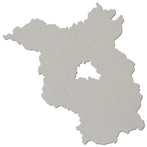 Pappe Zuschnitt Brandenburg - Größe 5-50cm, einzeln oder im Pack mit 10, 25, 50 und 100 Stück erhältlich. Zum Basteln und Bemalen., Pack mit:100 Stück, Höhe:31cm hoch von Bütic GmbH