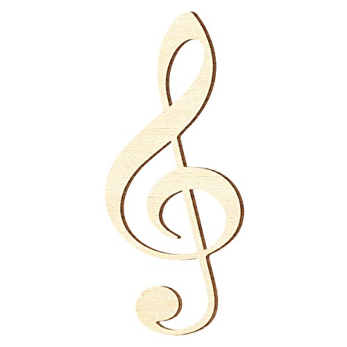 Sperrholz Zuschnitte - Notenschlüssel - 5-40cm, Größe:Höhe 39cm Sperrholz Zuschnitte - Notenschlüssel - 5-40cm, Größe:Höhe 39cm von Bütic GmbH