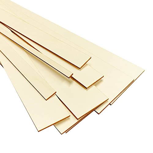Sperrholzleisten - Holz Leisten Streifen - 100cm lang - Breite 1-10cm wählbar, Pack mit:1 Stück, Breite:8cm breit von Bütic GmbH