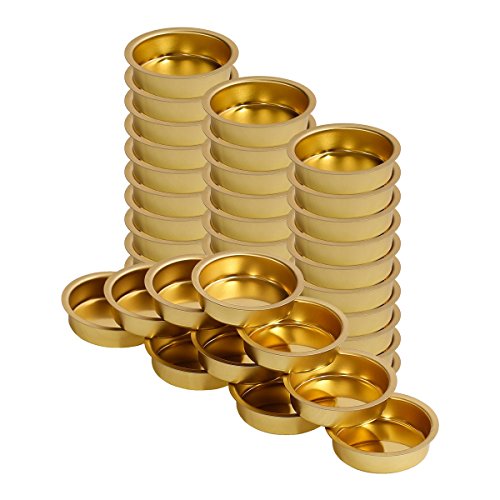 Teelichthalter Messing Ø 40mm / 12mm flach - Teelicht Tülle für Standard Teelichtkerzen. Ein echtes deutsches Qualitätsprodukt., Größe:40er Set Teelichthalter Messing Ø 40mm / 12mm flach - Teelicht Tülle für Standard Teelichtkerzen. Ein echtes deutsches Qualitätsprodukt., Größe:40er Set von Bütic GmbH