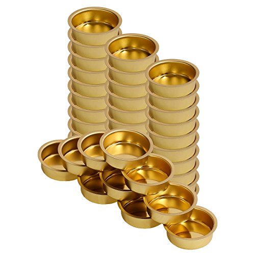 Teelichthalter Messing Ø 40mm / 18mm tief - Teelicht Tülle für Standard Teelichtkerzen. Ein echtes deutsches Qualitätsprodukt., Größe:40er Set Teelichthalter Messing Ø 40mm / 18mm tief - Teelicht Tülle für Standard Teelichtkerzen. Ein echtes deutsches Qualitätsprodukt., Größe:40er Set von Bütic GmbH