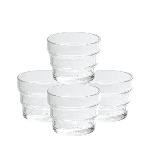 Teelichthalter Multi3, 3-fach Universal Kerzenlichthalter klar, 40mm - 50mm, Teelicht Glas, Kerzenhalter für Standard Kerzen, Größe:4er Set von Bütic GmbH