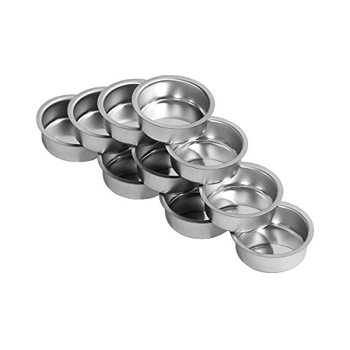 Teelichthalter silbern Ø 40mm / 18mm tief - Teelicht Tülle für Standard Teelichtkerzen. Ein echtes deutsches Qualitätsprodukt., Größe:10er Set Teelichthalter silbern Ø 40mm / 18mm tief - Teelicht Tülle für Standard Teelichtkerzen. Ein echtes deutsches Qualitätsprodukt., Größe:10er Set von Bütic GmbH