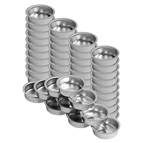 Teelichthalter silbern Ø 40mm / 18mm tief - Teelicht Tülle für Standard Teelichtkerzen. Ein echtes deutsches Qualitätsprodukt., Größe:50er Set Teelichthalter silbern Ø 40mm / 18mm tief - Teelicht Tülle für Standard Teelichtkerzen. Ein echtes deutsches Qualitätsprodukt., Größe:50er Set von Bütic GmbH