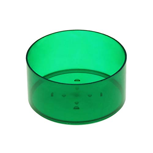 runde Kunststoff Teelichthüllen 37x19mm - Kerzengießen klassische Rundform, Farbe:Dunkelgrün, Anzahl:100 Stück von Bütic GmbH