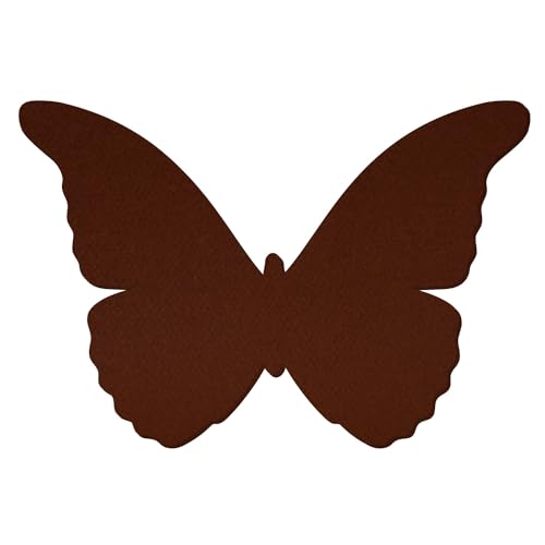 Brauner Filz Schmetterling - Deko Basteln 3-60 cm, Pack mit:25 Stück, Breite:57cm breit von Bütic
