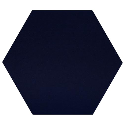 Dunkelblaues Filz Sechseck Hexagon - Deko Basteln 3-60 cm, Pack mit:100 Stück, Breite:32cm breit von Bütic
