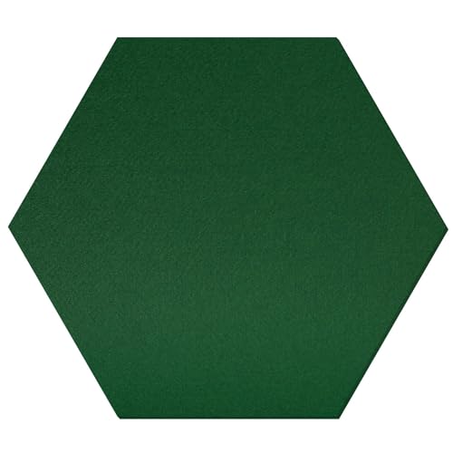 Dunkelgrünes Filz Sechseck Hexagon - Deko Basteln 3-60 cm, Pack mit:100 Stück, Breite:43cm breit von Bütic