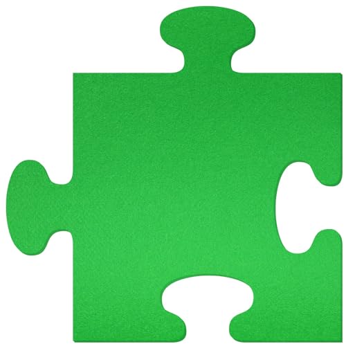 Hellgrünes Filz Puzzleteil - Deko Basteln 3-60 cm, Pack mit:1 Stück, Höhe x Breite:55x55cm von Bütic