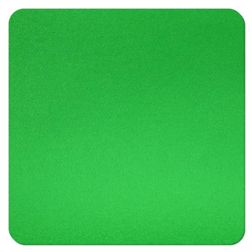 Hellgrünes Filz Quadrat mit gerundeten Ecken - Deko Basteln 3-60 cm, Pack mit:25 Stück, Höhe x Breite:26x26cm von Bütic