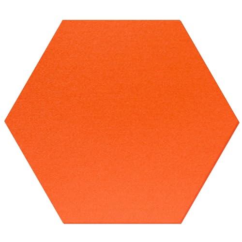 Oranges Filz Sechseck Hexagon - Deko Basteln 3-60 cm, Pack mit:50 Stück, Breite:56cm breit von Bütic