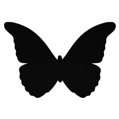 Schwarzer Filz Schmetterling - Deko Basteln 3-60 cm, Pack mit:1 Stück, Breite:19cm breit von Bütic