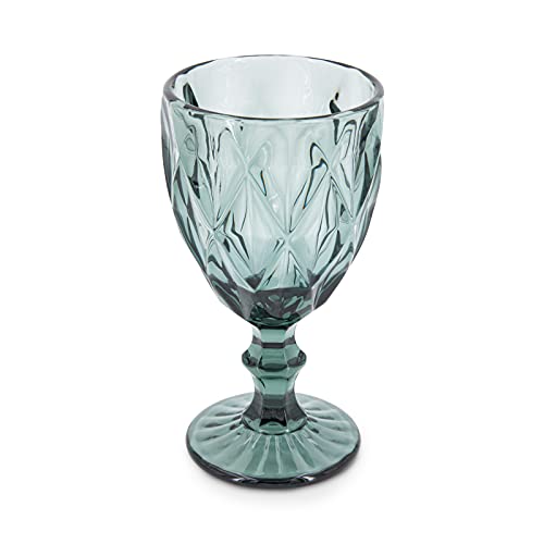 Büttner Art of Living since 1893 Weinglas Rotweinglas Wasserglas Trinkglas Wasserglas mit Stiel 330ml (Weinglas 330ml, Blau) von Büttner Art of Living since 1893