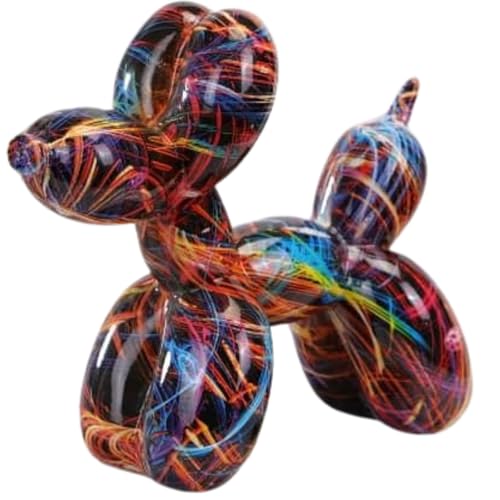 Büttner - Balloon Dog Skulptur Ballon Hund Luftballonfigur Ballonhund Hundefigur Bunt Graffiti Statue Pop Art Deko Polyresin/Kunstharz - 21cm von Büttner Art of Living since 1893