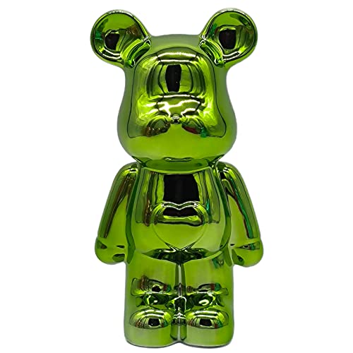 Büttner - Dekofigur Spardose Skulptur BÄR Sparbüchse Sparen Gelddose Sparschwein Sparbox Bärenfigur Bunte Farben Einwegspardose - Grün - 11 x 9 x 26 cm von Büttner Art of Living since 1893