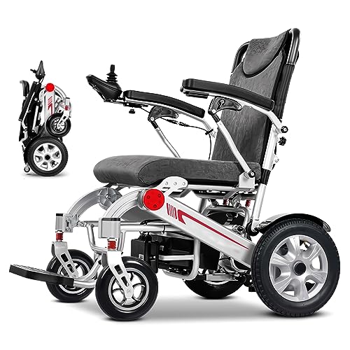 Bueuwe Elektrischer Rollstuhl Leicht Faltbar Elektrorollstuhl, Elektrische Rollstühle für ältere Menschen, 20A Li-Ion Battery, Reichweite 30 km, Belastbarkeit 150 kg, 26 kg Bueuwe Elektrischer Rollstuhl Leicht Faltbar Elektrorollstuhl, Elektrische Rollstühle für ältere Menschen, 20A Li-Ion Battery, Reichweite 30 km, Belastbarkeit 150 kg, 26 kg von Bueuwe