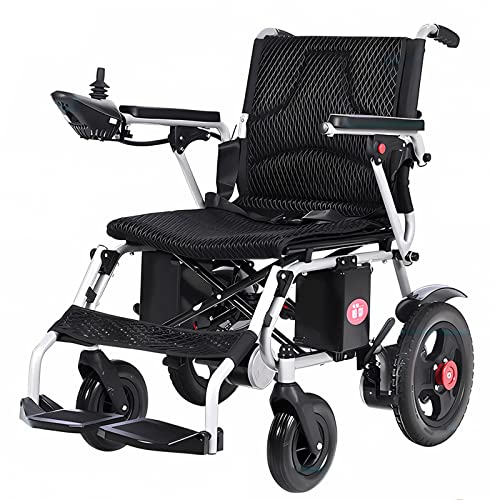 Bueuwe Rollstuhl Elektrisch Faltbar Leicht Elektrorollstuhl, Elektrischer Rollstuhl für die Wohnung und den Außenbereich, Elektrische Rollstühle mit 24V 13A-Batterie, Gewicht 28 kg von Bueuwe